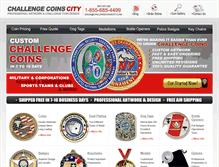 Tablet Screenshot of challengecoinscity.com